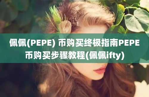 佩佩(PEPE) 币购买终极指南PEPE币购买步骤教程(佩佩ifty)