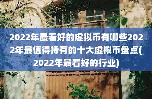 2022年最看好的虚拟币有哪些2022年最值得持有的十大虚拟币盘点(2022年最看好的行业)