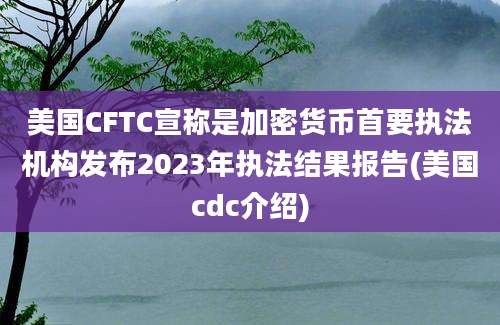 美国CFTC宣称是加密货币首要执法机构发布2023年执法结果报告(美国cdc介绍)