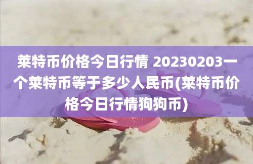 莱特币价格今日行情 20230203一个莱特币等于多少人民币(莱特币价格今日行情狗狗币)