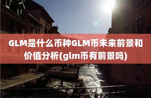 GLM是什么币种GLM币未来前景和价值分析(glm币有前景吗)