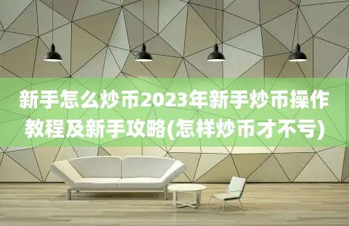 新手怎么炒币2023年新手炒币操作教程及新手攻略(怎样炒币才不亏)