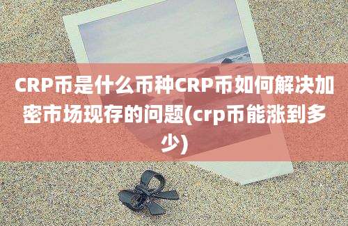 CRP币是什么币种CRP币如何解决加密市场现存的问题(crp币能涨到多少)