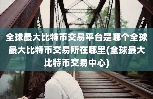 全球最大比特币交易平台是哪个全球最大比特币交易所在哪里(全球最大比特币交易中心)