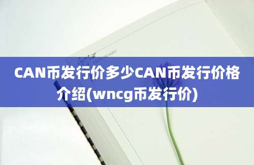 CAN币发行价多少CAN币发行价格介绍(wncg币发行价)