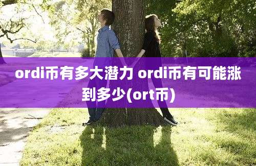 ordi币有多大潜力 ordi币有可能涨到多少(ort币)