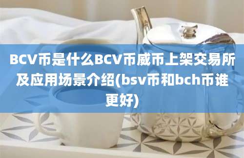 BCV币是什么BCV币威币上架交易所及应用场景介绍(bsv币和bch币谁更好)