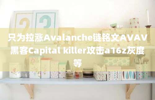 只为拉涨Avalanche链铭文AVAV黑客Capital killer攻击a16z灰度等