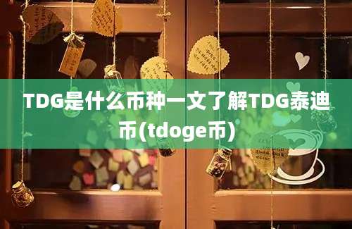 TDG是什么币种一文了解TDG泰迪币(tdoge币)