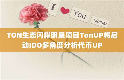 TON生态闪耀明星项目TonUP将启动IDO多角度分析代币UP