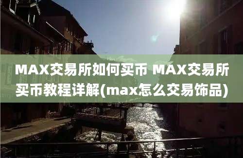 MAX交易所如何买币 MAX交易所买币教程详解(max怎么交易饰品)