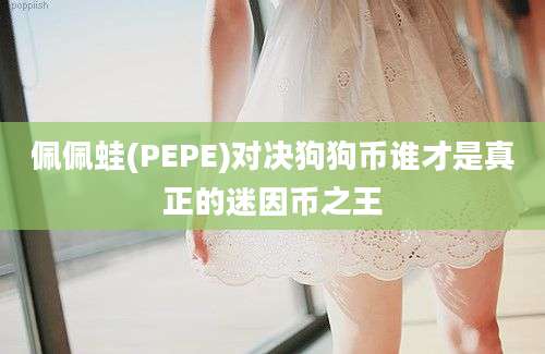 佩佩蛙(PEPE)对决狗狗币谁才是真正的迷因币之王