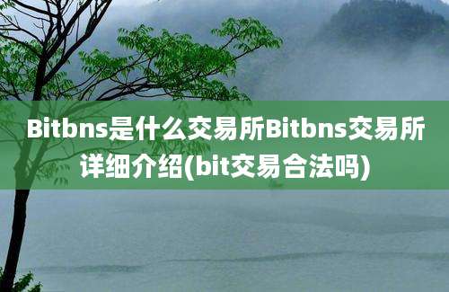 Bitbns是什么交易所Bitbns交易所详细介绍(bit交易合法吗)