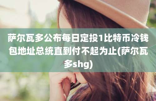 萨尔瓦多公布每日定投1比特币冷钱包地址总统直到付不起为止(萨尔瓦多shg)