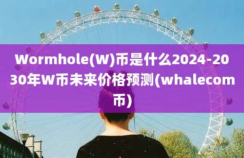 Wormhole(W)币是什么2024-2030年W币未来价格预测(whalecom币)