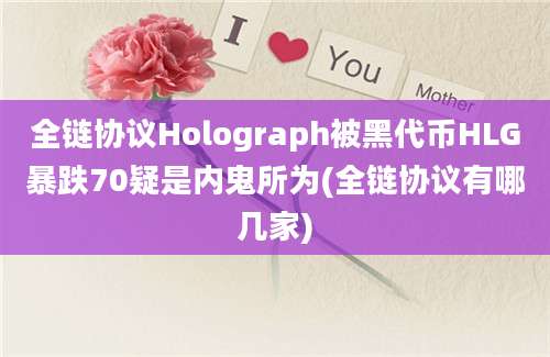 全链协议Holograph被黑代币HLG暴跌70疑是内鬼所为(全链协议有哪几家)