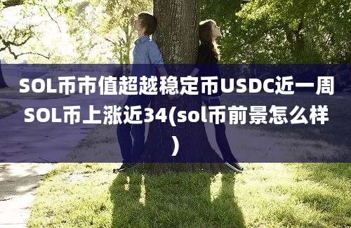 SOL币市值超越稳定币USDC近一周SOL币上涨近34(sol币前景怎么样)