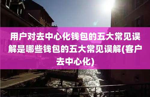 用户对去中心化钱包的五大常见误解是哪些钱包的五大常见误解(客户去中心化)