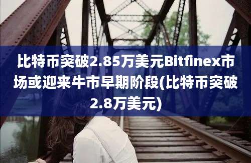 比特币突破2.85万美元Bitfinex市场或迎来牛市早期阶段(比特币突破2.8万美元)