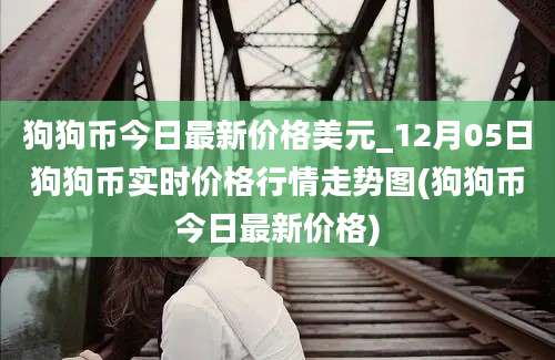 狗狗币今日最新价格美元_12月05日狗狗币实时价格行情走势图(狗狗币今日最新价格)