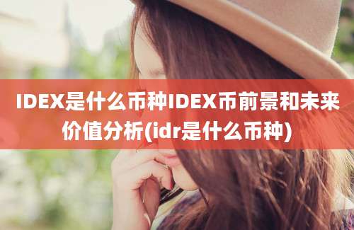 IDEX是什么币种IDEX币前景和未来价值分析(idr是什么币种)