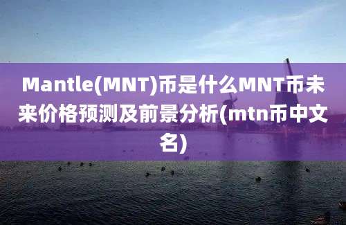 Mantle(MNT)币是什么MNT币未来价格预测及前景分析(mtn币中文名)