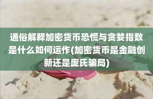 通俗解释加密货币恐慌与贪婪指数是什么如何运作(加密货币是金融创新还是庞氏骗局)