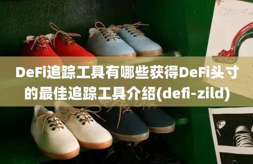 DeFi追踪工具有哪些获得DeFi头寸的最佳追踪工具介绍(defi-zild)