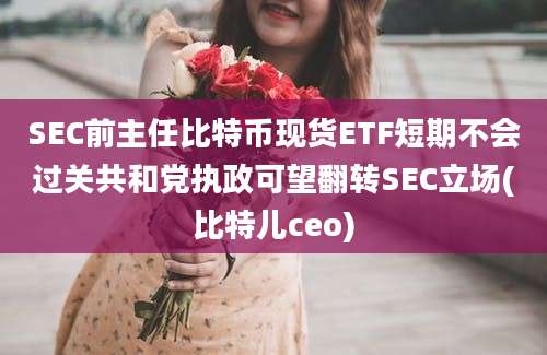 SEC前主任比特币现货ETF短期不会过关共和党执政可望翻转SEC立场(比特儿ceo)