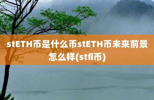 stETH币是什么币stETH币未来前景怎么样(stfi币)