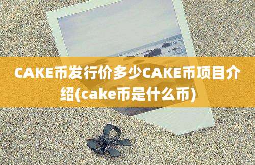 CAKE币发行价多少CAKE币项目介绍(cake币是什么币)