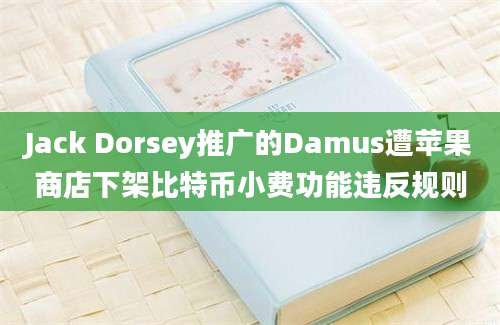 Jack Dorsey推广的Damus遭苹果商店下架比特币小费功能违反规则