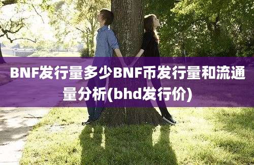 BNF发行量多少BNF币发行量和流通量分析(bhd发行价)