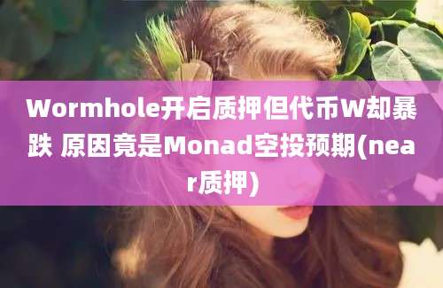 Wormhole开启质押但代币Ｗ却暴跌 原因竟是Monad空投预期(near质押)