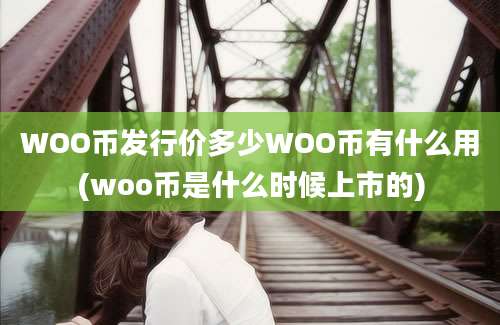 WOO币发行价多少WOO币有什么用(woo币是什么时候上市的)