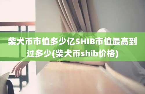 柴犬币市值多少亿SHIB市值最高到过多少(柴犬币shib价格)