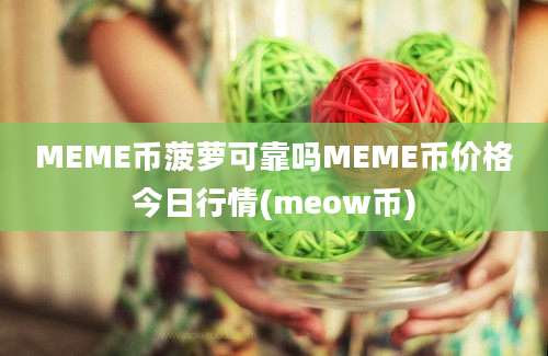 MEME币菠萝可靠吗MEME币价格今日行情(meow币)