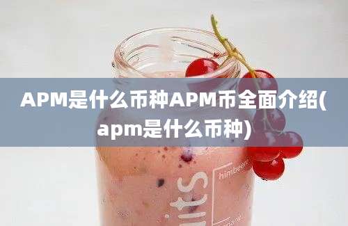 APM是什么币种APM币全面介绍(apm是什么币种)