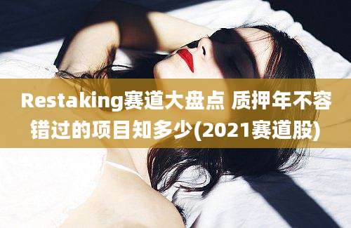 Restaking赛道大盘点 质押年不容错过的项目知多少(2021赛道股)