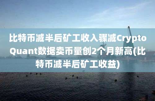 比特币减半后矿工收入骤减CryptoQuant数据卖币量创2个月新高(比特币减半后矿工收益)