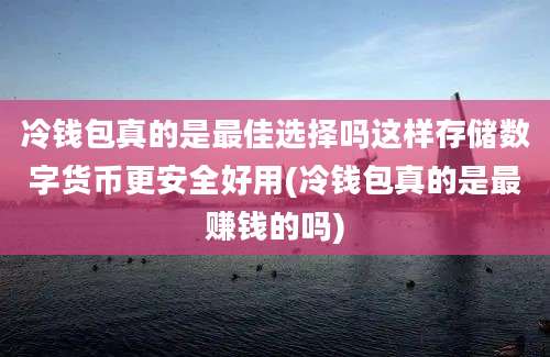 冷钱包真的是最佳选择吗这样存储数字货币更安全好用(冷钱包真的是最赚钱的吗)