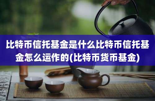 比特币信托基金是什么比特币信托基金怎么运作的(比特币货币基金)