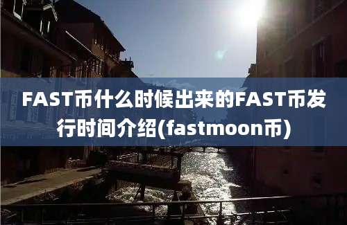 FAST币什么时候出来的FAST币发行时间介绍(fastmoon币)