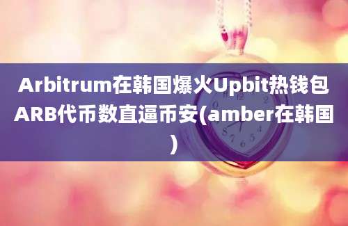 Arbitrum在韩国爆火Upbit热钱包ARB代币数直逼币安(amber在韩国)