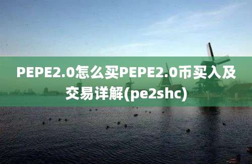 PEPE2.0怎么买PEPE2.0币买入及交易详解(pe2shc)