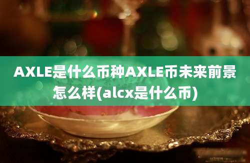 AXLE是什么币种AXLE币未来前景怎么样(alcx是什么币)