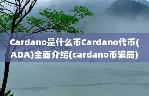 Cardano是什么币Cardano代币(ADA)全面介绍(cardano币骗局)