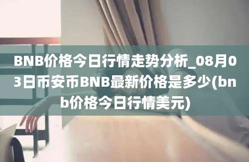 BNB价格今日行情走势分析_08月03日币安币BNB最新价格是多少(bnb价格今日行情美元)