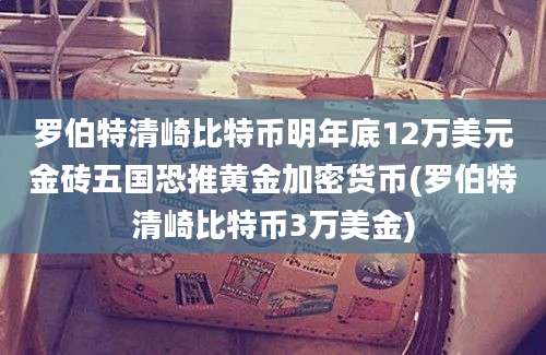 罗伯特清崎比特币明年底12万美元金砖五国恐推黄金加密货币(罗伯特清崎比特币3万美金)