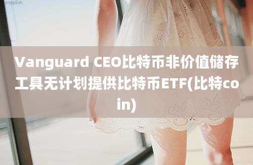 Vanguard CEO比特币非价值储存工具无计划提供比特币ETF(比特coin)